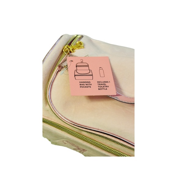 Juicy Couture Light and metallic Pink Studded Logo Cosmetic Case - Picture 4 of 4